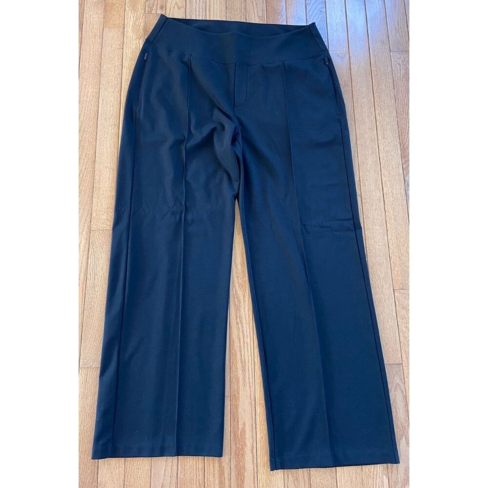 Athleta Eastbound Wide Leg Pants Stretch Black Size 18